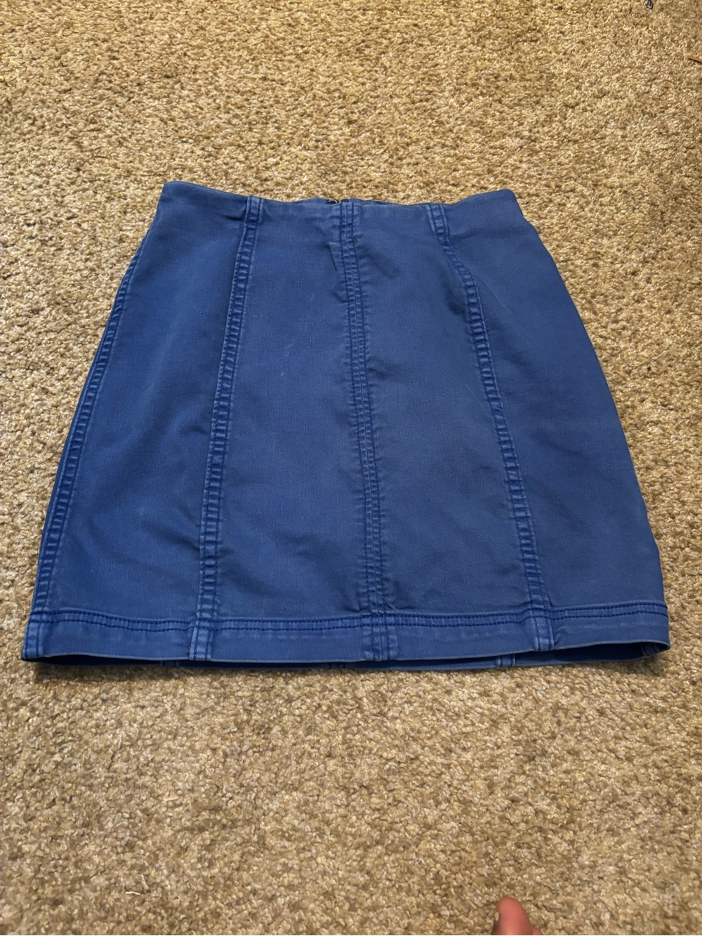 Free People Navy Panel Mini Skirt